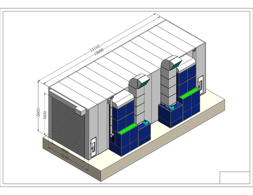 Reliable Performance Industrial Grade Spray Booth for Heavy-Duty Applications