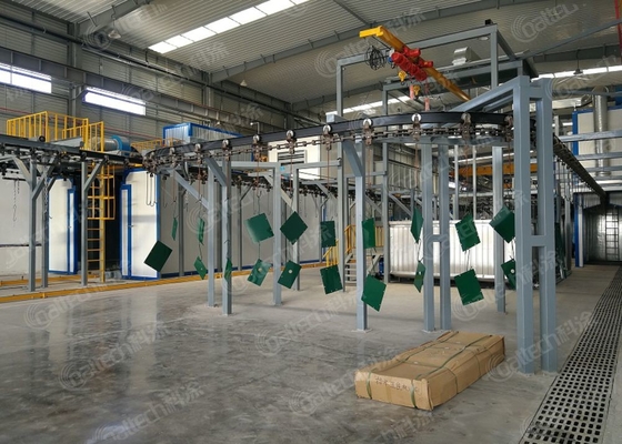 Custom Overhead Conveyor Coating Line Conveyor Paint Line For Large And Bulky Items