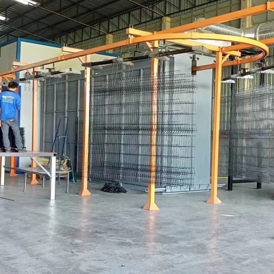 Personalized Overhead Paint Line Conveyor Powder Coat Paint Line For Lightweight Items