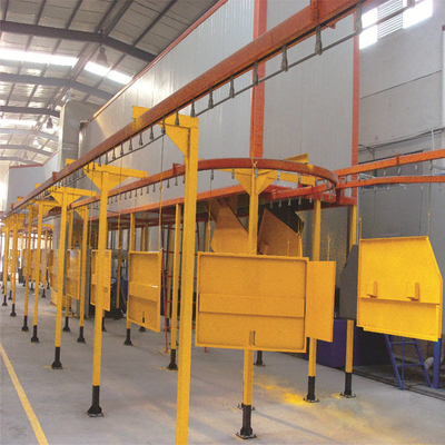 Personalized Overhead Paint Line Conveyor Powder Coat Paint Line For Lightweight Items