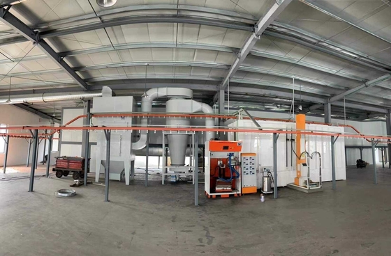 Motor Overhead Conveyor Line Tech Coating Solutions Paint Line Conveyor For Medium Weight Products