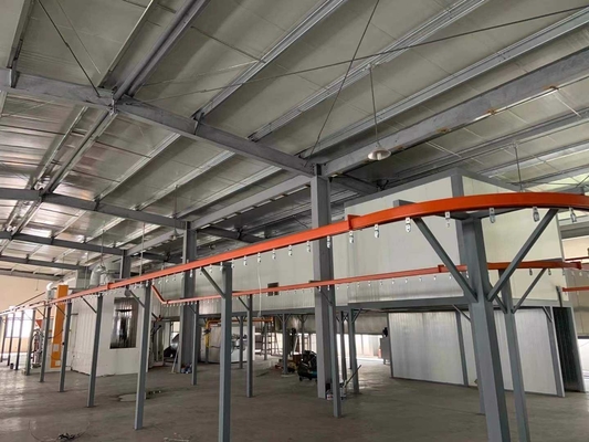 Motor Overhead Conveyor Line Tech Coating Solutions Paint Line Conveyor For Medium Weight Products