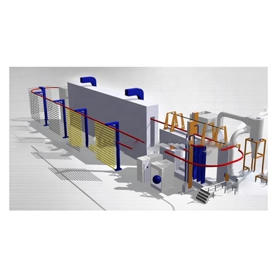Custom Overhead Conveyor Coating Line Finish Line Powder Coating 1Ph