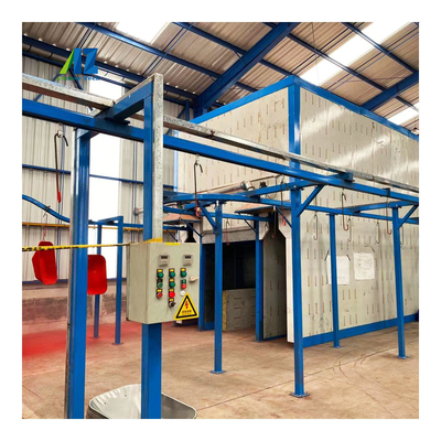 Personalized Overhead Conveyor Paint Line Automated Powder Coating Line For Lightweight Items