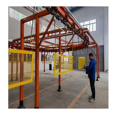 Personalized Overhead Conveyor Paint Line Automated Powder Coating Line For Lightweight Items