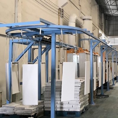 Water Cooling Overhead Powder Coating Production Line Multi Use Automated Paint Line