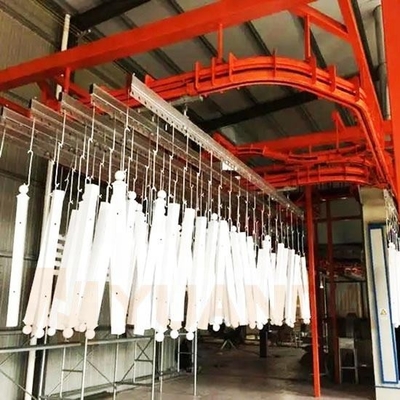 Versatile Overhead Powder Coating Conveyor System Powder Coating Paint Lines Systems For Varied Sizes