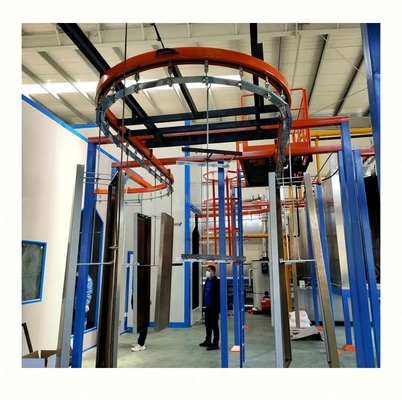 Versatile Overhead Powder Coating Conveyor System Powder Coating Paint Lines Systems For Varied Sizes