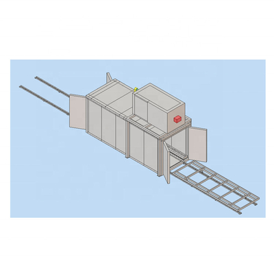 Customized 220V Floor Rail Coating Line Industrial Coating For Heavy Workpieces