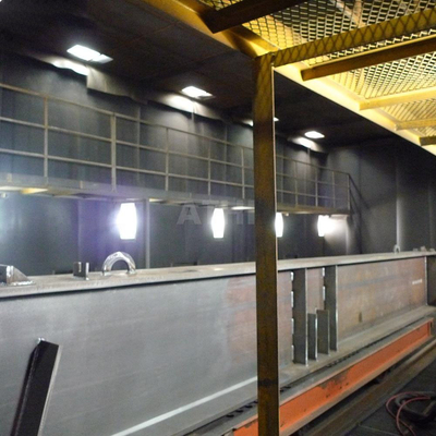 Customized 220V Floor Rail Coating Line Industrial Coating For Heavy Workpieces