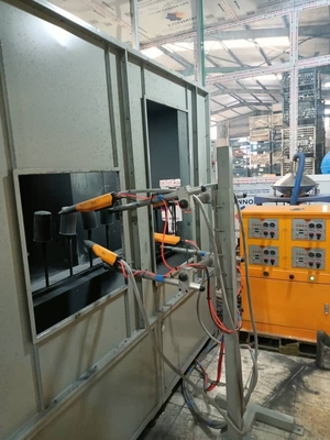 Room Structures Floor Rail Coating Line Custom For Consistent Coating