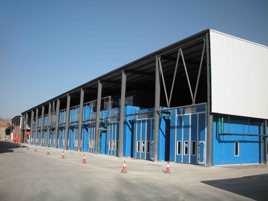Industrial Grade Spray Booth with Front Door and Working Doors for Sturdy Construction