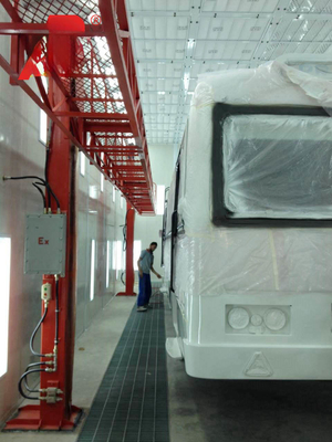 Industrial Spray Booth with Front and Working Doors for Precise Painting Spray Booth
