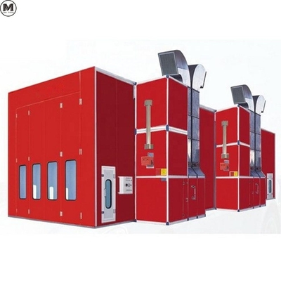 Controlled Air Distribution Big Size Spray Booth With Square Tube Welding Aluminum Frame Small Portable Paint Booth