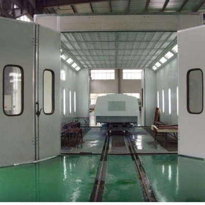Controlled Air Distribution Big Size Spray Booth With Square Tube Welding Aluminum Frame Small Portable Paint Booth