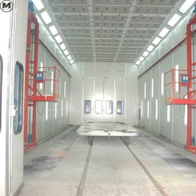 Controlled Air Distribution Big Size Spray Booth With Square Tube Welding Aluminum Frame Small Portable Paint Booth