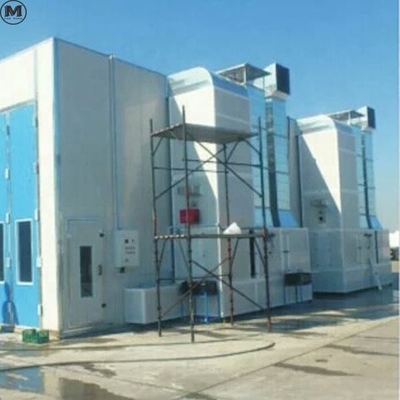 Controlled Air Distribution Big Size Spray Booth With Square Tube Welding Aluminum Frame Small Portable Paint Booth