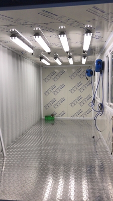 Mobile Container Spray Booth with Air Inlet and Exhaust Filter for Vehicle Paint Jobs