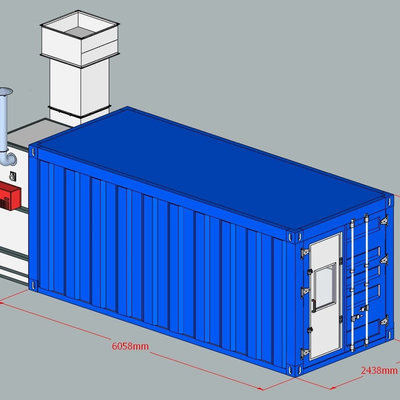 Convenient Mobile Container Spray Booth Paint Booth Systems For Automotive Repair And Refinishing