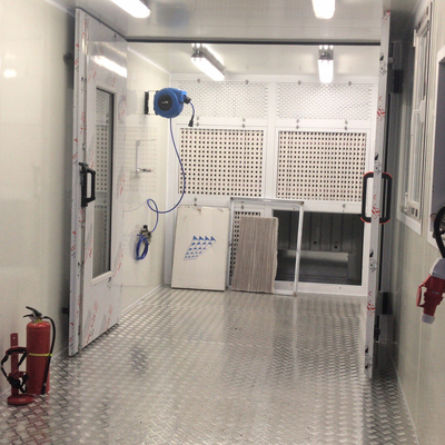 Convenient and Versatile Mobile Container Spray Booth for Auto Maintenance Services
