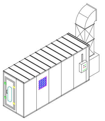 Customizable Paint Mixing Room for Enhanced Workflow Efficiency