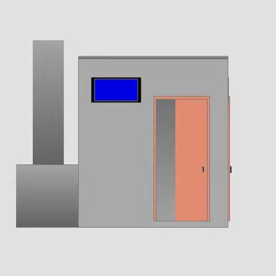 Dust Extraction Automotive Paint Mixing Room Industrial Mixing Room Axial Fan System