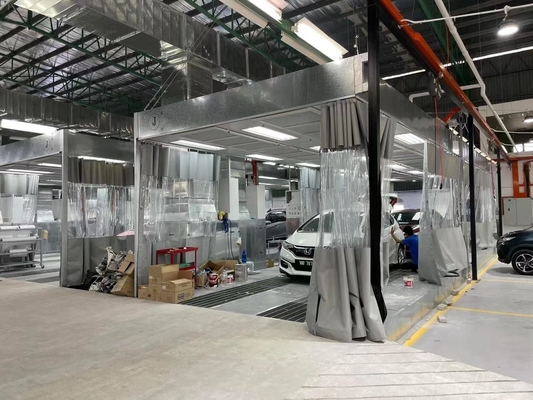 Versatile Portable Auto Body Prep Station 2.4T Prep Deck Paint Booth For Various Vehicle