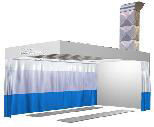Fold Style Electric Prep Station Paint Booth Automotive Prep Station For Vehicle Painting And Baking