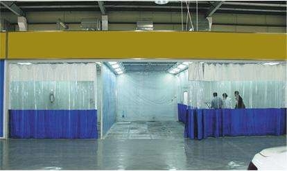 Comprehensive Prep Station Spray Booth PVC Curtains Prep Stations Automotive Paint For Vehicle Paint