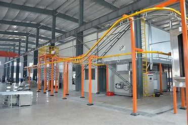 Metallic Products Fully Automated Powder Coating Line for Industrial Coating Production