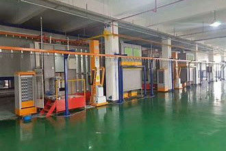 Automated Overhead Conveyor Powder Coating Line System with Cyclone Recovery & Tunnel Oven