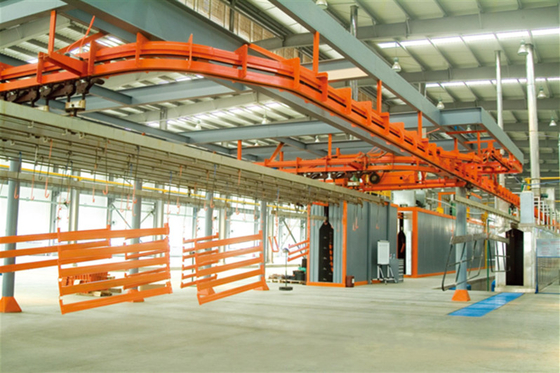 Metallic Products Fully Automated Powder Coating Line for Industrial Coating Production