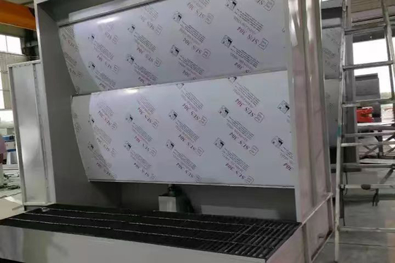 Water Curtain Paint Spray Booth , Water Wash Spray Booth For Sale