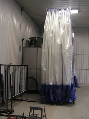 CoatTech Retractable Spray Booth For Industrial Efficiency , Retractable Paint Booth