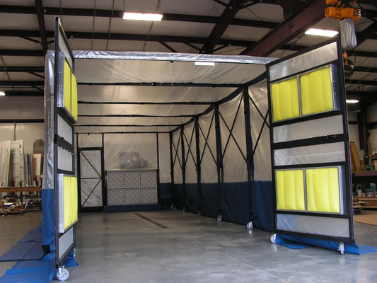 CoatTech Retractable Spray Booth For Industrial Efficiency , Retractable Paint Booth