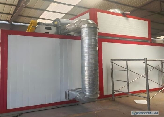 Automated High-Temperature Paint Spray Booth with Thermal Curing Oven