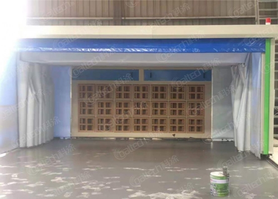 New Industrial Retractable Spray Booth Paint Booth For Heavy Duty Painting