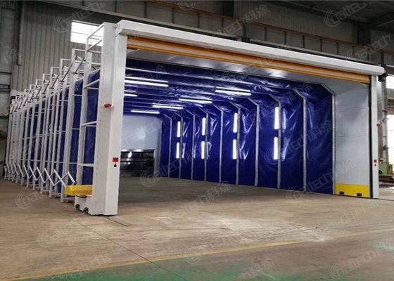 New Industrial Retractable Spray Booth Paint Booth For Heavy Duty Painting