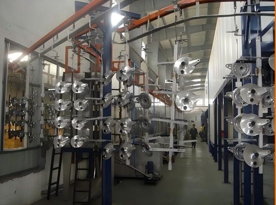 PLC Touch Screen Controlled Fully Automatic Paint and Coating Spraying Line with Overhead Conveyor