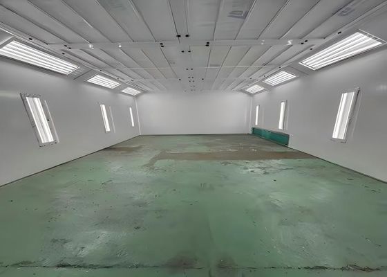 Spray Booth Designed with One Touch Switching Between Painting and Baking and High Lux Shadowless Lighting for Precision