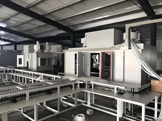 High-Speed Automatic "Chain-on-Edge" Spindle Conveyor System for Small Parts Painting and Rotational Coating