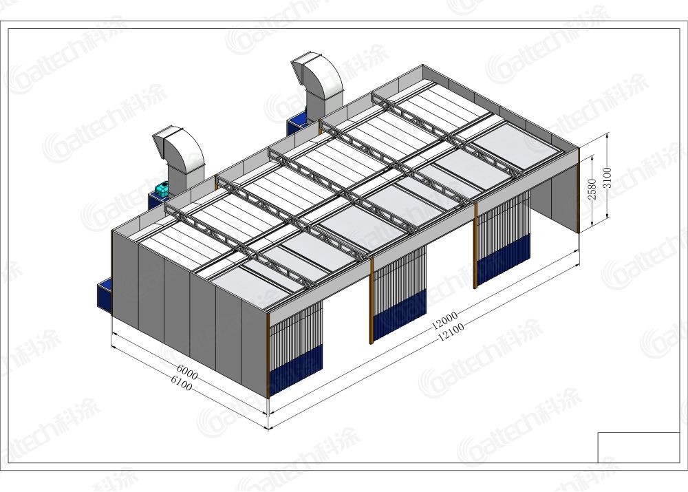 Customizable Portable Paint Prep Station Room Tailored Layouts Prep Station Body Shop White