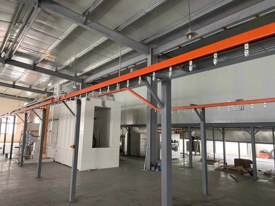 Coat Diverse Powder Coating Conveyor Systems Automated Paint Line Versatile Overhead Conveyor Coating Line