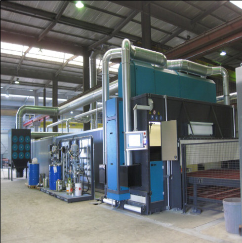 Precision Roller Clear Coat Spray Paint Line Powder Coating 1-20m/Min