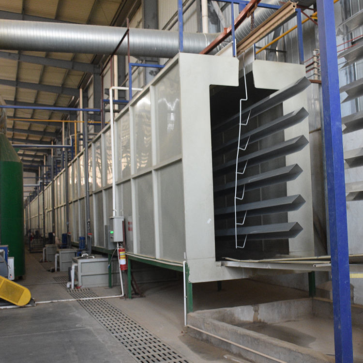 Automated Roller Coating Line With Accumulation System For Medium Volume Workpieces