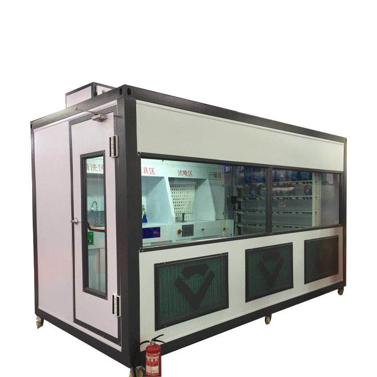 Professional Paint Mixing Room with Controlled Environment and Advanced Ventilation